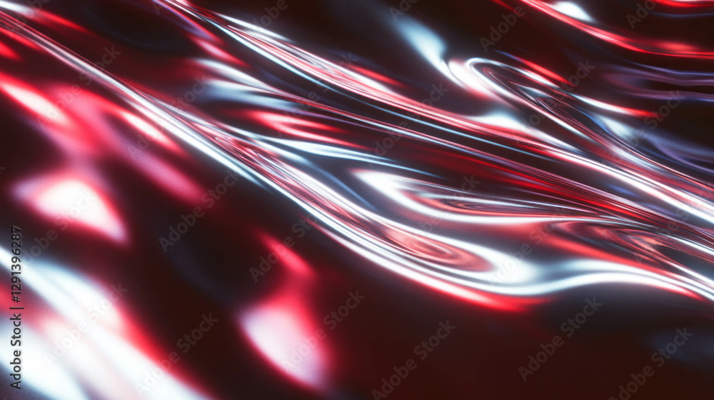 Aufkleber abstract red and white light swirls suitable for modern design and creative projects