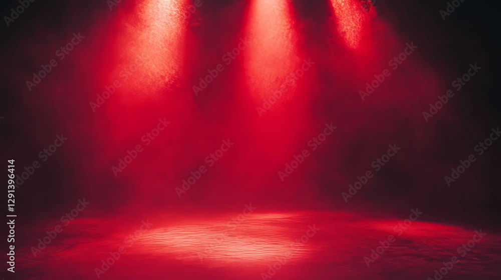 Poster dreamy ethereal red light background for ambient design and creative projects