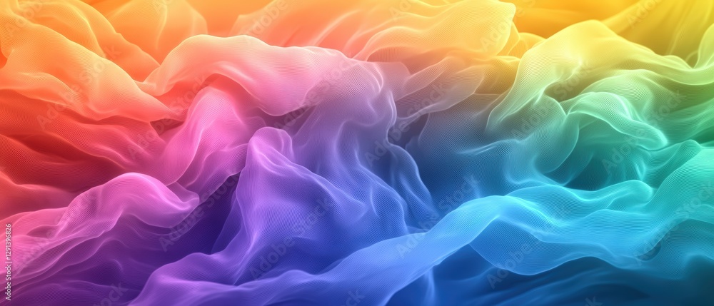 Poster abstract background featuring colorful smoke patterns with blurred photo elements for creative desig