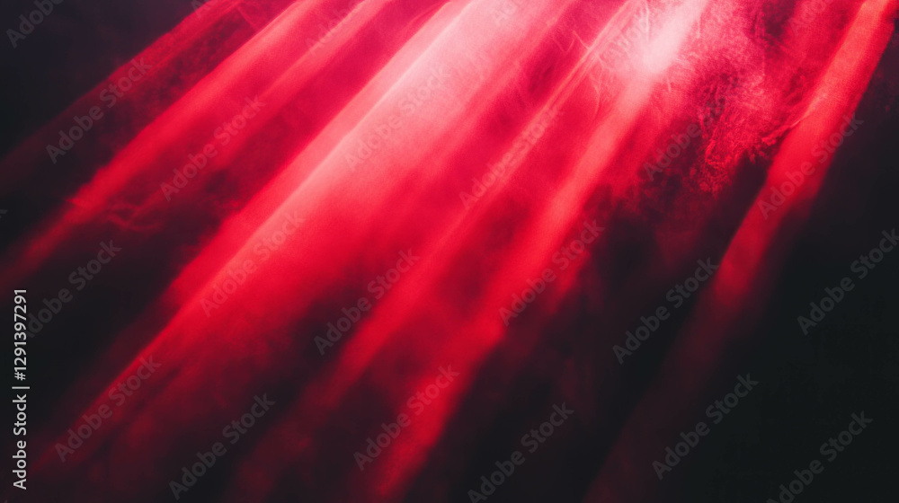 Poster abstract red light and smoke pattern in dark atmosphere for creative design