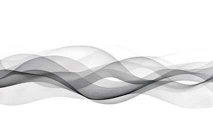 Obraz premium Abstract Wave Pattern Flowing Grey Smoke Design Concept for Creative Projects and Graphic Resources
