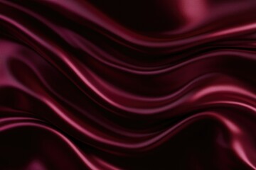 Obraz premium Rich crimson fabric flows gracefully, reflecting light with eleg