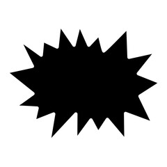 Message bubble icon in glyph style