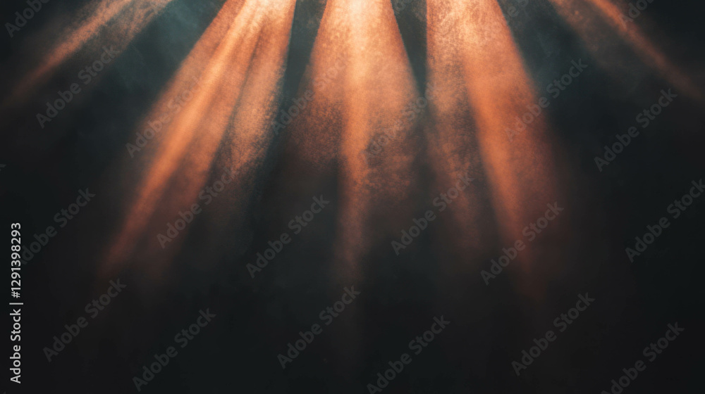Aufkleber retro light rays creating a vintage atmosphere for creative design