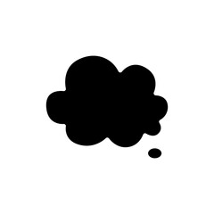 Message bubble icon in glyph style