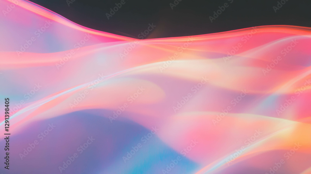 Leinwandbilder retro light wave background with abstract geometric patterns for creative design