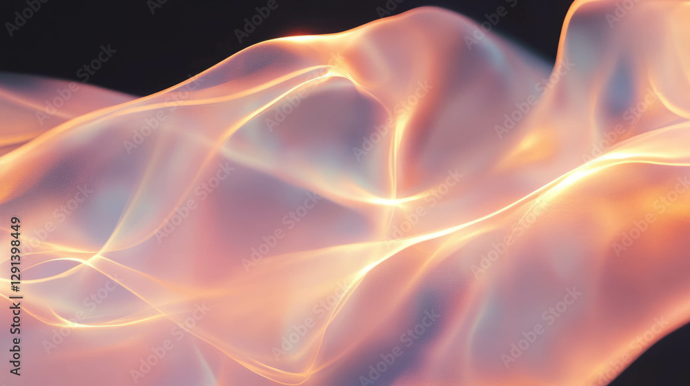 Poster retro light abstract background with geometric waves