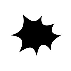 Chat bubble icon in glyph style