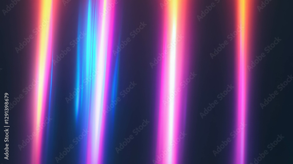 Poster vibrant retro light background with subtle color fringe for creative design
