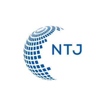 NTJ Letter Initial Logo Design Vector Illustration