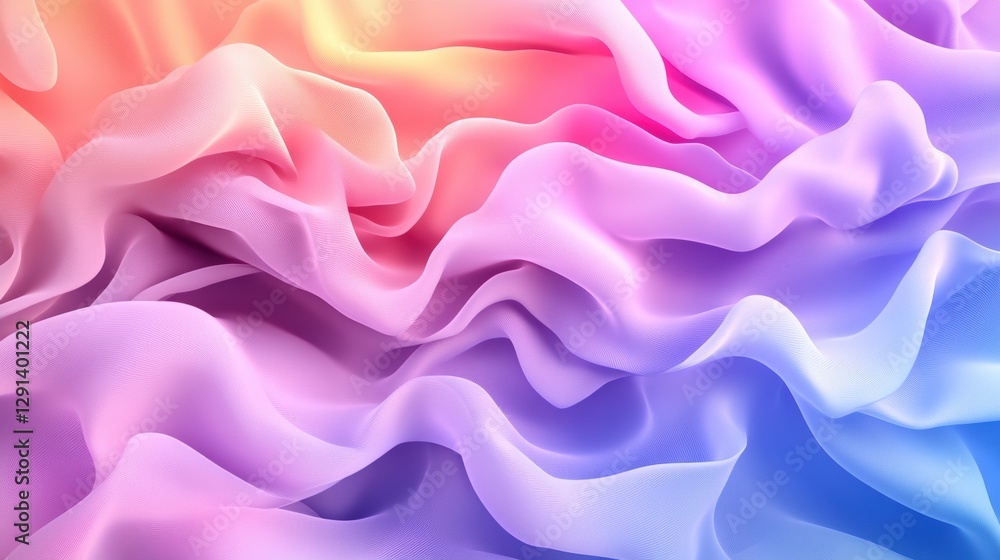 Poster abstract background featuring colorful waves and flowing shapes in a modern artistic composition