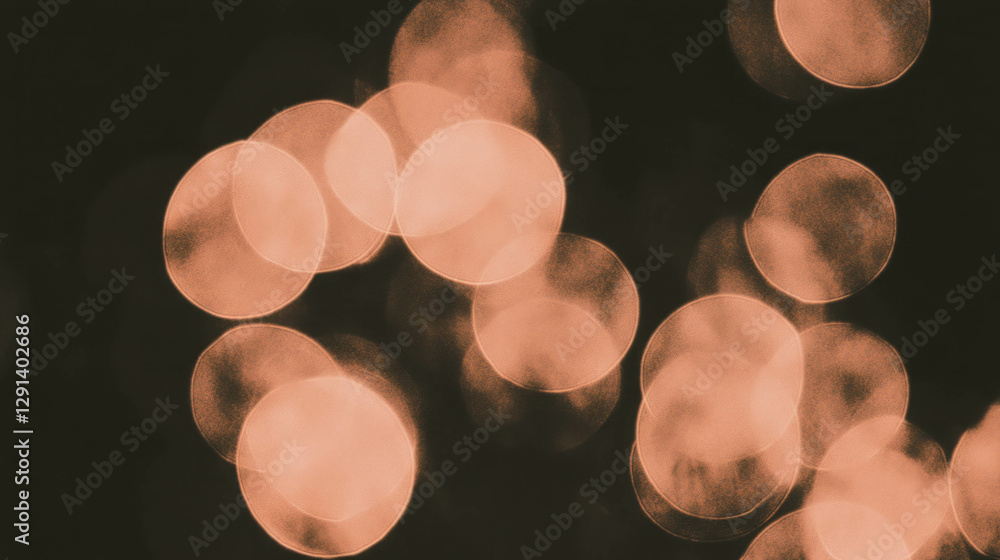 Poster Sepia light gradient background with soft textured bokeh effect