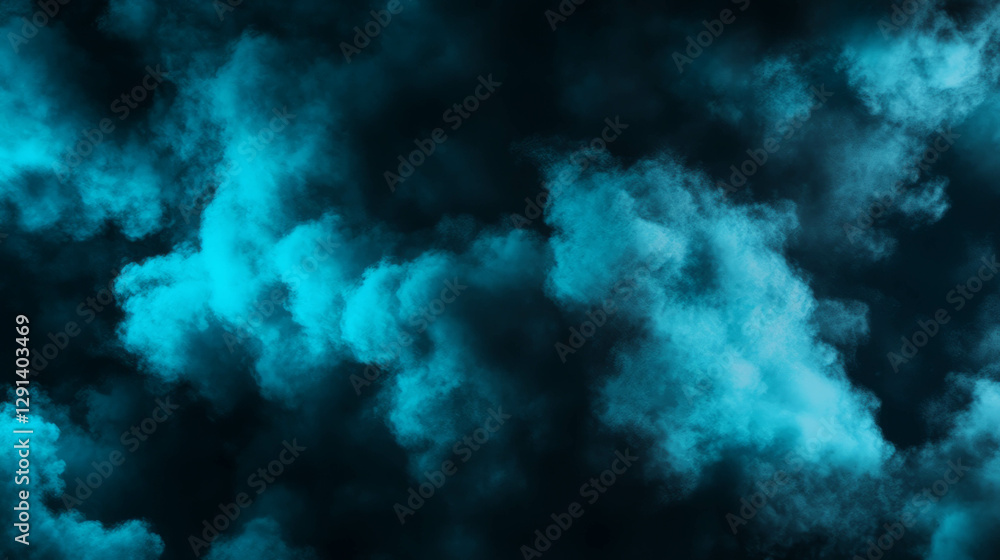 Poster tranquil abstract background of sky blue clouds for artistic design