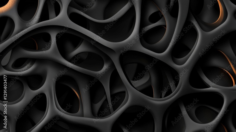 Poster black and orange abstract background with gradient texture and modern design elements