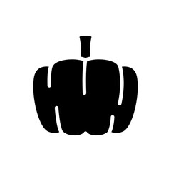 Pumpkin icon in glyph style