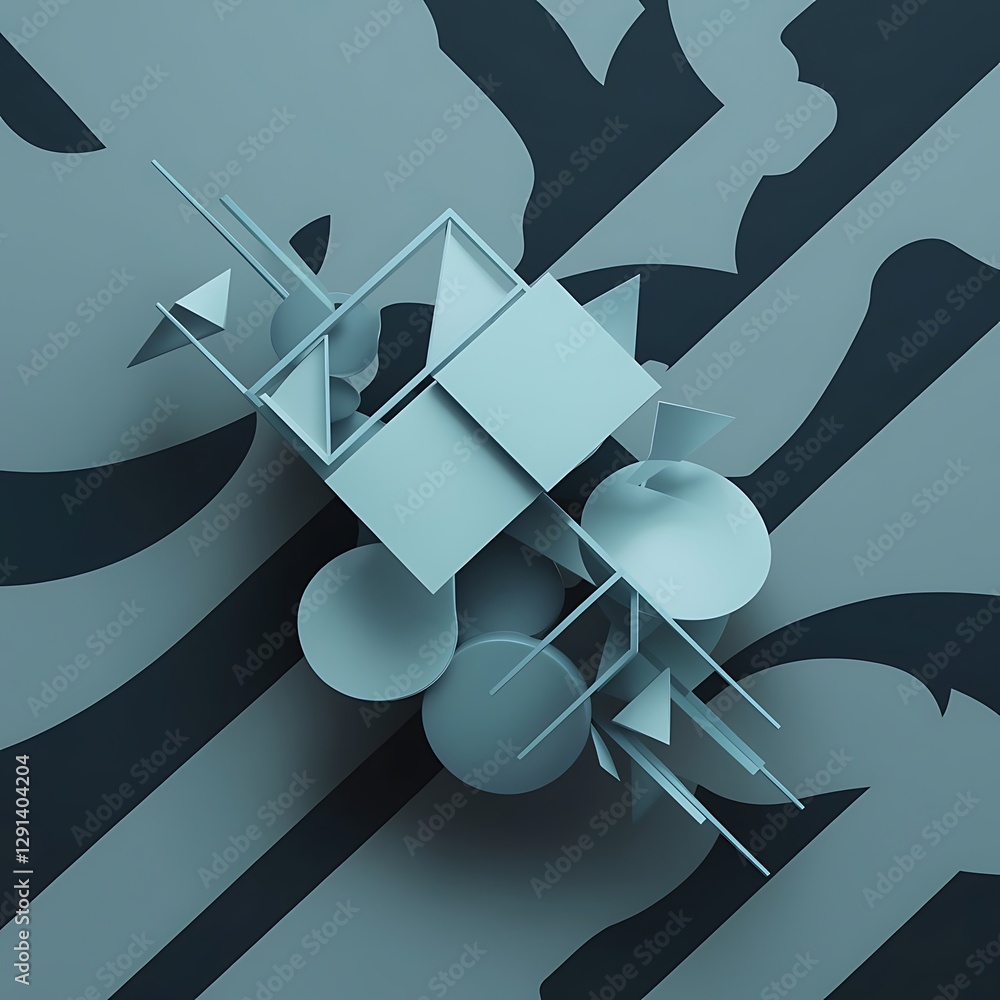 Poster abstract background minimal geometric design modern abstract cover dynamic shapes composition