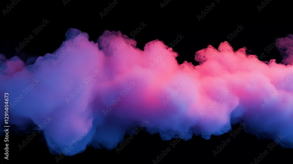 Poster vibrant colorful smoke swirls creating a mysterious and dreamy atmosphere
