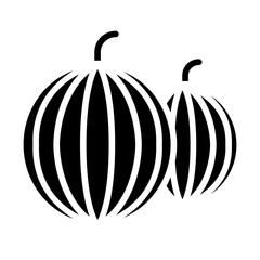 Watermelon icon in glyph style