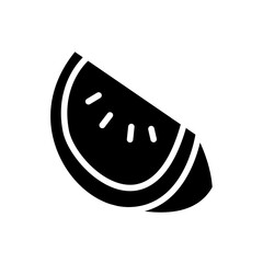 Watermelon icon in glyph style