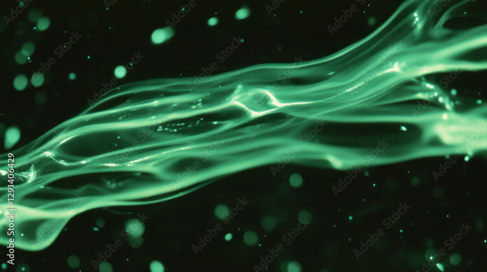 Poster abstract soap streaks with fluid motion and vibrant shapes for creative background design