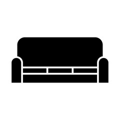 Sofa icon in glyph style