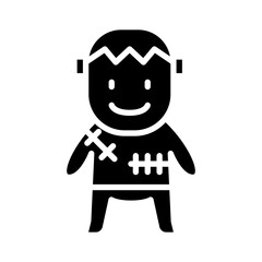 Zombie icon in glyph style