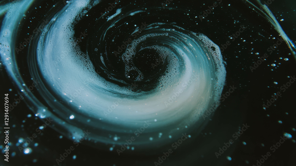 Poster swirling soap streaks background with abstract fluid motion design
