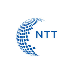 NTT letter logo design with white background in illustrator, vector logo modern alphabet font overlap style. calligraphy designs for logo, Poster, Invitation, etc.