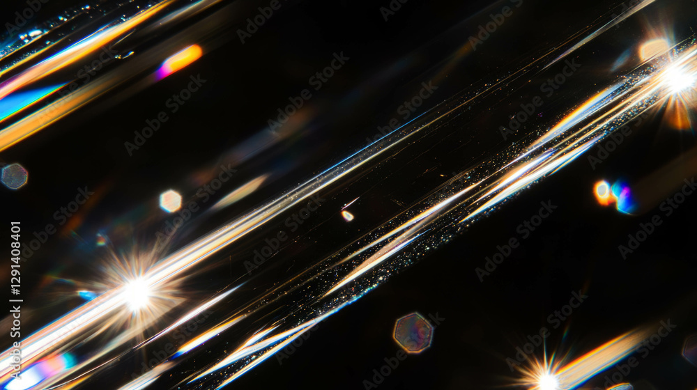 Aufkleber abstract background with soap streaks reflecting light off facets for modern design