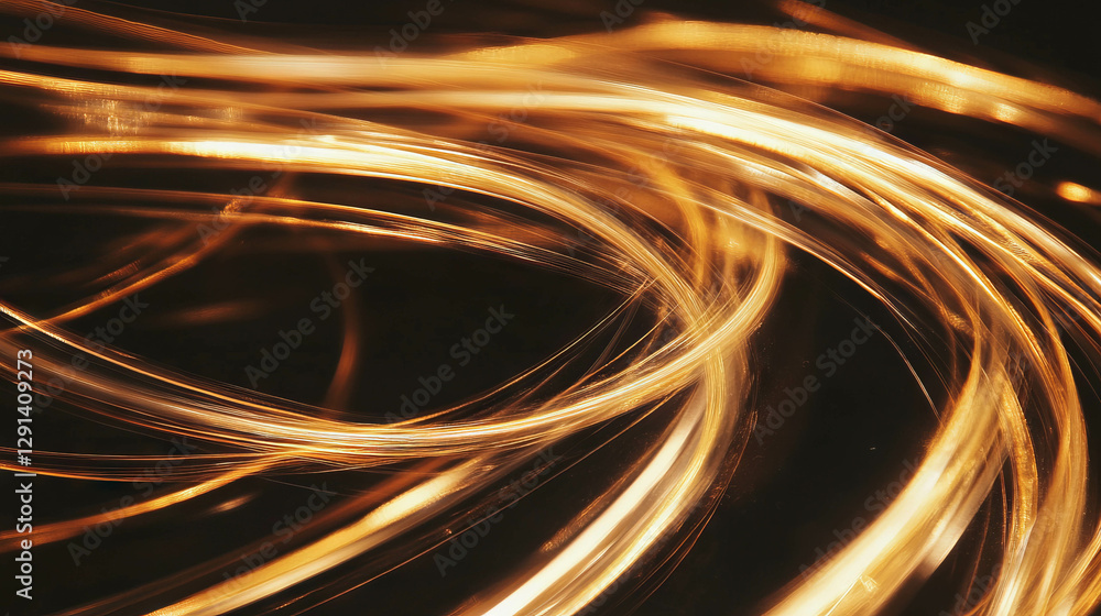 Poster artistic display of soft amber light with vintage lens effect