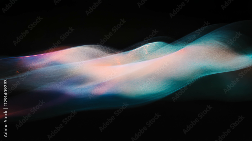 Poster ethereal glow and subtle light on abstract background for creative design