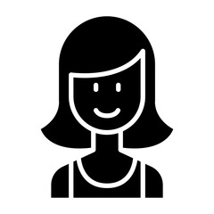 Mother icon in glyph style
