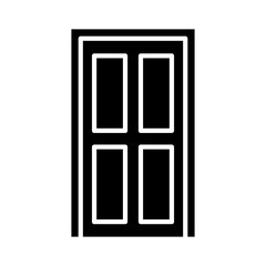Door icon in glyph style