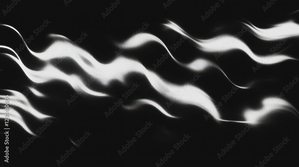 Poster Abstract waves of soft light pattern for creative background design