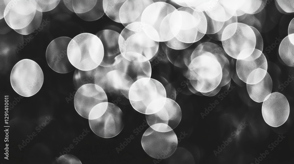 Poster Elegant abstract background with soft light bokeh circles for design