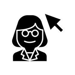 Online Doctor icon in glyph style