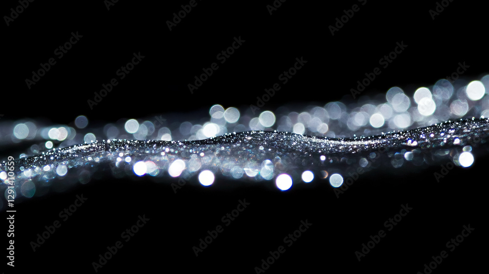 Poster Sparkling soft white bokeh background with subtle light effects for elegant design