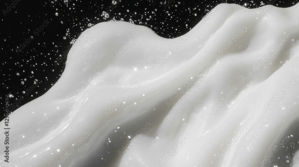 Poster abstract white foam texture with subtle light accents for creative design