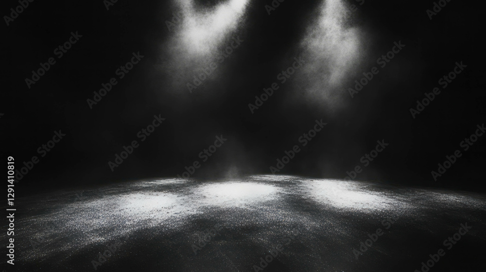 Poster atmospheric soft white light and gray background for design