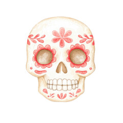 Vibrant Sugar Skull Art for Celebration and Remembrance