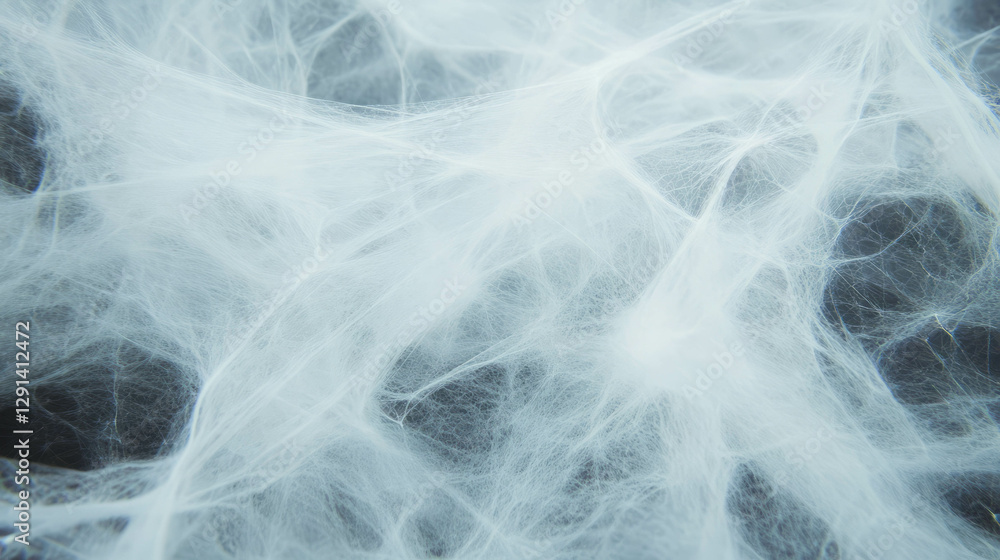Poster Intricate spiderweb with fine dusty texture for atmospheric background design