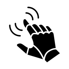 Machine learning icon in glyph style