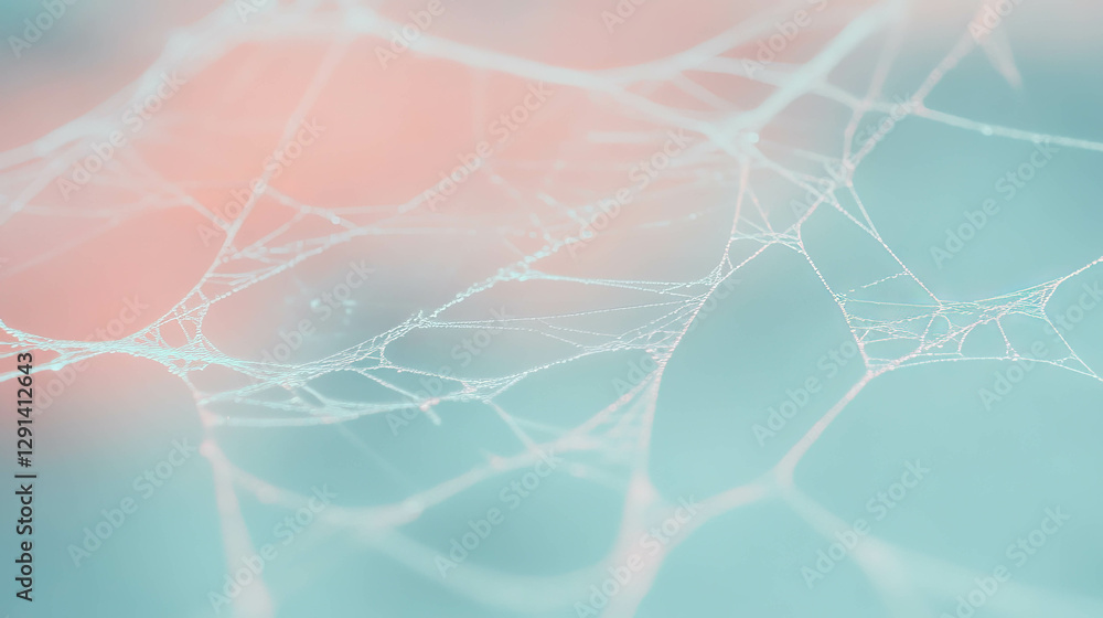 Poster Ethereal spiderweb background for creating a mysterious atmosphere in design projects