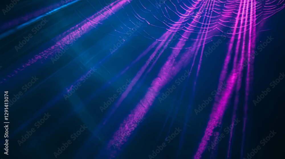 Poster vibrant spiderweb background with illuminated colors for creative design