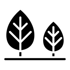 Tree icon in glyph style