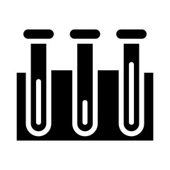 Chemistry icon in glyph style