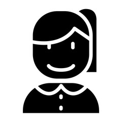 Teacher icon in glyph style