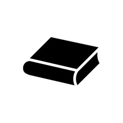 Book icon in glyph style