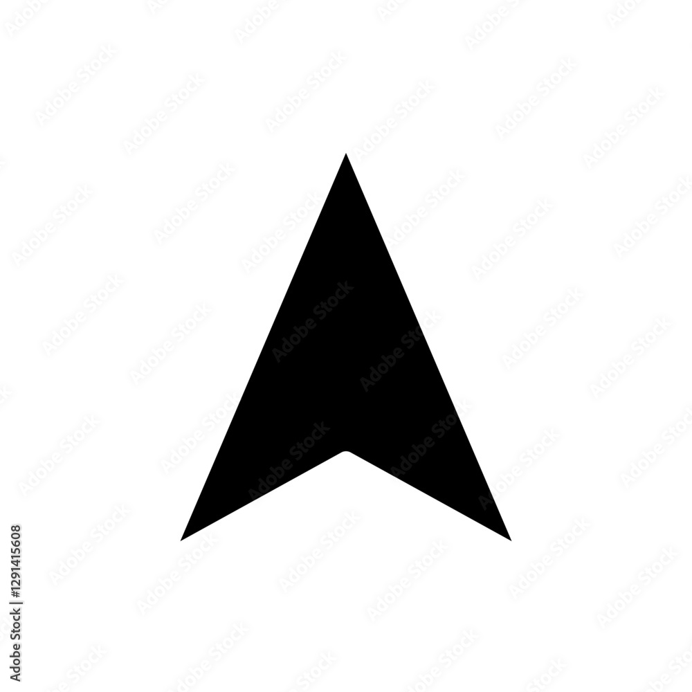 Poster pointer, cursor icon in glyph style