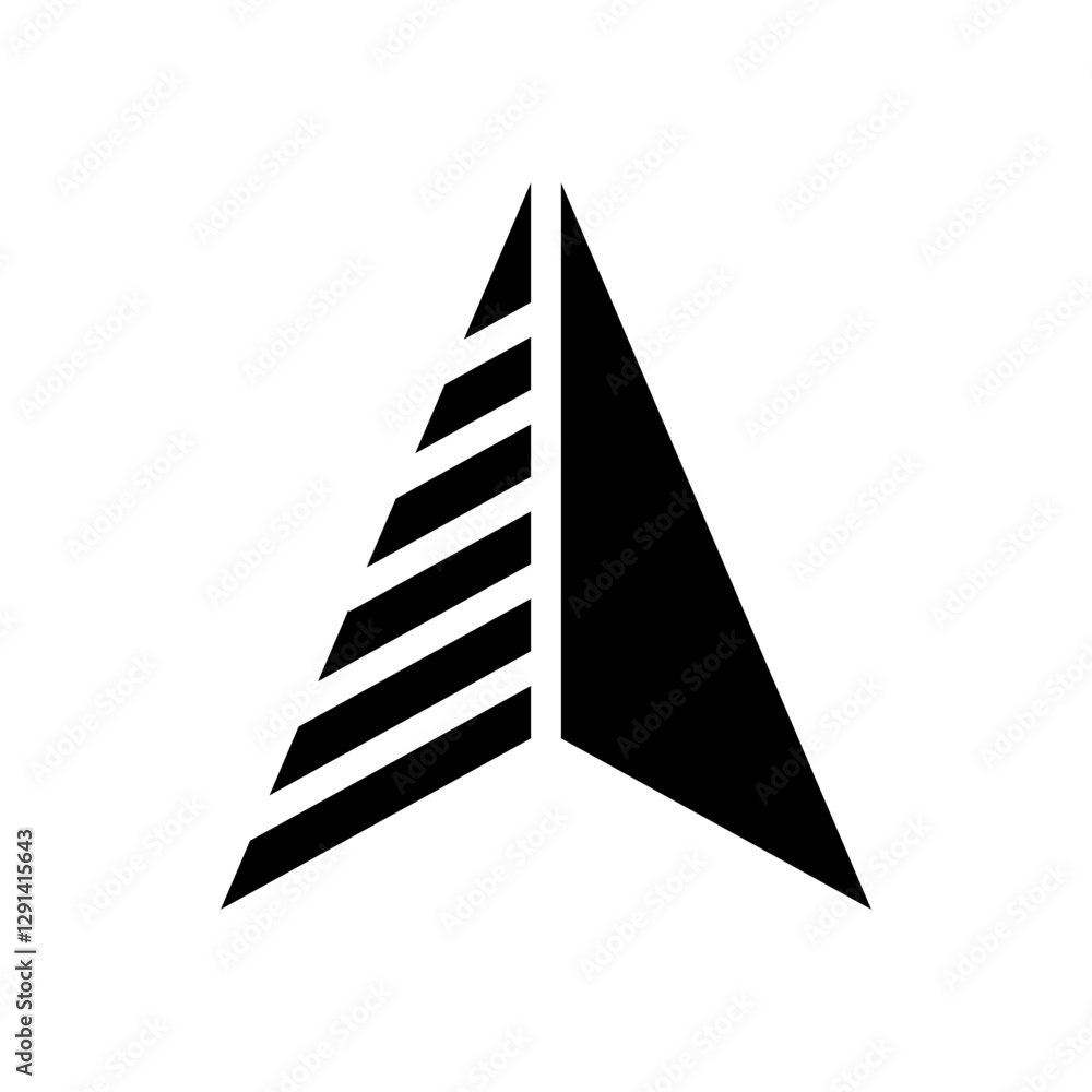 Poster pointer, cursor icon in glyph style